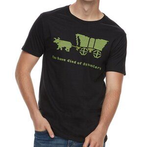 New! Oregon Trail Videogame T-Shirt You Have Died of Dysentery